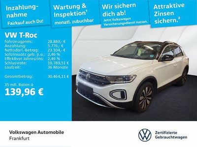 Gebraucht VW T-Roc Goal 150 PS (110 kW) 2025 Pure white/schwarz SUV