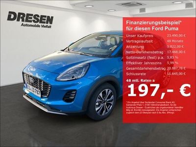 Gebraucht Ford Puma Titanium 125 PS (91 kW) 2025 Blau SUV