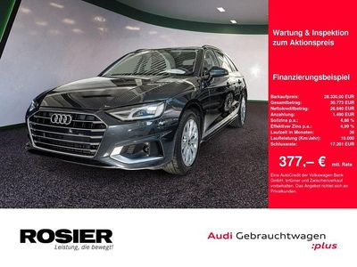 Grau / manhattangrau (metallic) Gebraucht 2021 Audi A4 Advanced Plus Kombi | 28.330 € (Fairer Preis)