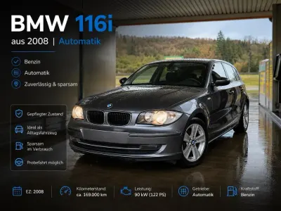 Gebraucht BMW 116 122 PS (89 kW) 2008 Silber Kleinwagen
