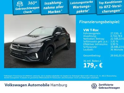 Second-hand VW T-Roc R-line 150 CP (110 kW) 2023 Negru SUV