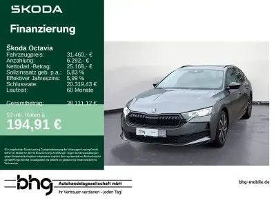 Second-hand Skoda Octavia SportLine 150 CP (110 kW) 2025 Gri Break