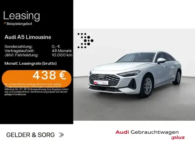 Gebraucht Audi A5 Sport 204 PS (150 kW) 2025 Gletscherweiß metallic Limousine