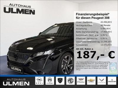 Gebraucht Peugeot 308 Allure 131 PS (96 kW) 2024 Schwarz Limousine