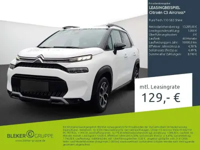 Brugt Citroën C3 Aircross Shine 110 HK (80 kW) 2023 Hvid SUV