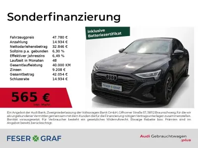 Gebraucht Audi Q8 e-tron S-Line 250 kW (340 PS) 2024 Mythosschwarz metallic SUV