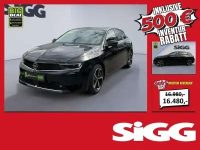 Gebraucht Opel Astra Elegance 131 PS (96 kW) 2023 Diamant schwarz/karbon schwarz Kleinwagen