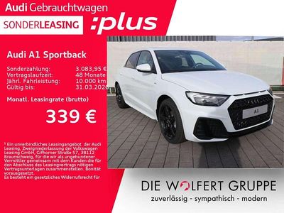 Gletscherweiß metallic Gebraucht 2025 Audi A1 S-Line Kleinwagen | 31.839 €