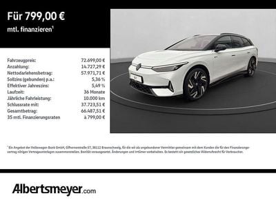 Neu VW ID.7 GTX 250 kW (340 PS) 2026 Weiß Kombi