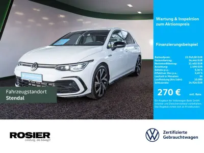 Gebraucht VW Golf VIII R-line 150 PS (110 kW) 2022 Weiss / oryxweiss perlmutteffekt Limousine