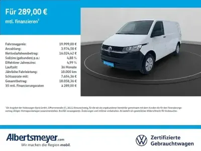 Gebraucht VW Transporter 110 PS (80 kW) 2021 Weiß Van