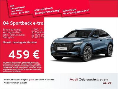 Gebraucht Audi Q4 Sportback e-tron Ambiente 210 kW (286 PS) 2025 Geysirblau metallic SUV