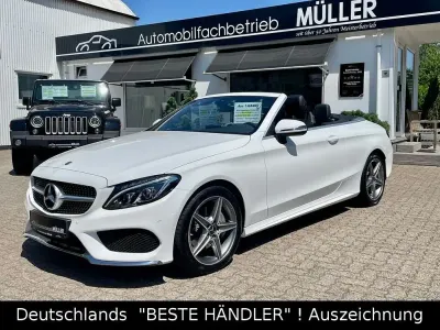 Gebraucht Mercedes C180 AMG line 156 PS (114 kW) 2017 Weiß Cabrio