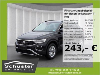Gebraucht VW T-Roc Life 116 PS (85 kW) 2025 Schwarz SUV