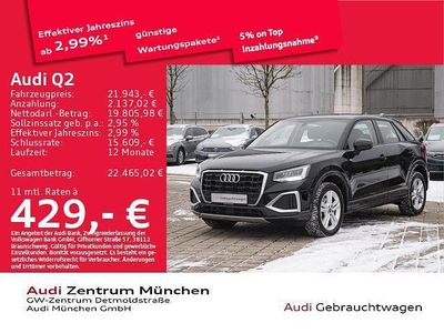 Gebraucht Audi Q2 Advanced Plus 110 PS (80 kW) 2022 Brillantschwarz SUV