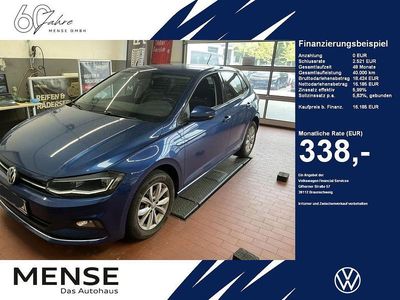 Reef blue Gebraucht 2018 VW Polo Highline Limousine | 16.185 € (Fairer Preis)
