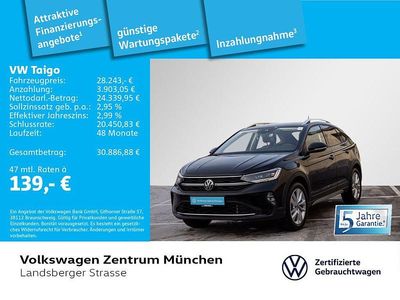 Gebraucht VW Taigo Style 150 PS (110 kW) 2025 Schwarz SUV