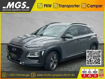 Gebraucht Hyundai Kona Style 177 PS (130 kW) 2020 Galaxy grey / mic (metallic) SUV