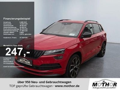 Gebraucht Skoda Karoq SportLine 190 PS (139 kW) 2021 Velvetrot metallic SUV
