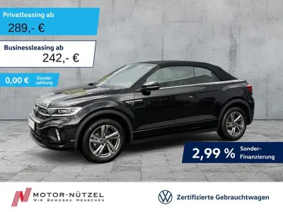 Gebraucht VW T-Roc Cabriolet R-line 150 PS (110 kW) 2025 Schwarz Cabrio