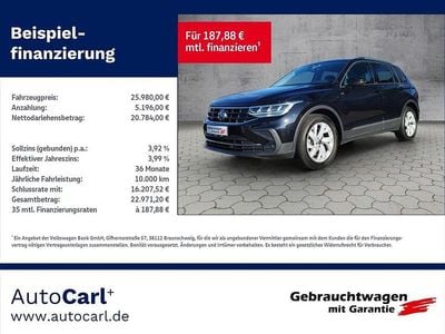 Deep black perleffekt Gebraucht 2022 VW Tiguan Active SUV | 25.980 € (Superpreis)