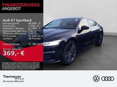 Usata Audi A7 Sportback S-Line 265 CV (194 kW) 2023 Blu Utilitaria