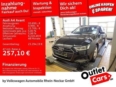 Brillantschwarz Gebraucht 2022 Audi A4 Ambiente Kombi | 20.492 € (Guter Preis)