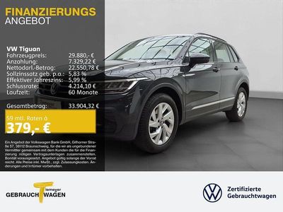 Gebraucht VW Tiguan Life 190 PS (139 kW) 2022 Grau SUV