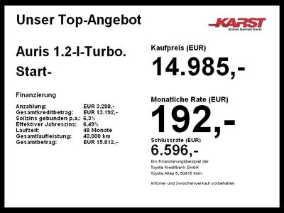 gebraucht Toyota Auris 1.2-l-Turbo. Start- Navi Alcantara