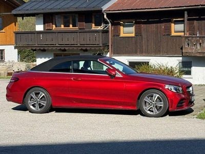 Occasion Mercedes C200 AMG line 184 PK (135 kW) 2021 Rood Cabriolet