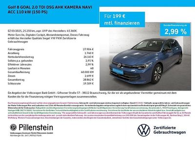 Gebraucht VW Golf VIII Goal 150 PS (110 kW) 2025 Blau Limousine