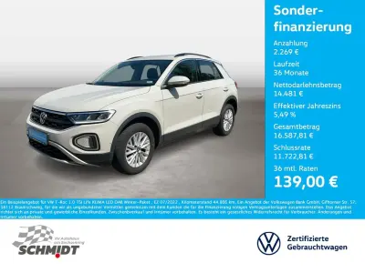 Gebraucht VW T-Roc Life 110 PS (80 kW) 2022 Grau SUV