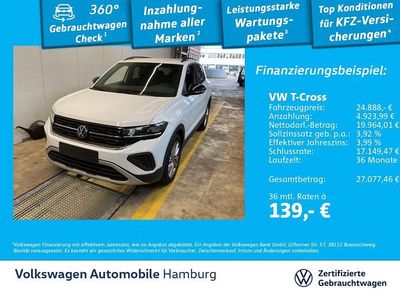 Gebraucht VW T-Cross Goal 116 PS (85 kW) 2025 0q pure white SUV