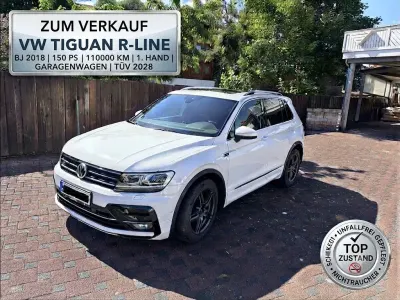 Gebraucht VW Tiguan R-line 150 PS (110 kW) 2018 Weiß SUV
