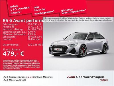 Gebraucht Audi RS6 Performance 630 PS (463 kW) 2025 Florettsilber metallic Kombi