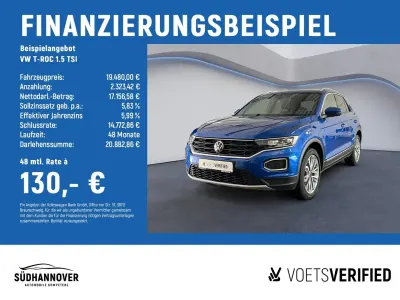 Gebraucht VW T-Roc Active 150 PS (110 kW) 2021 Blau SUV