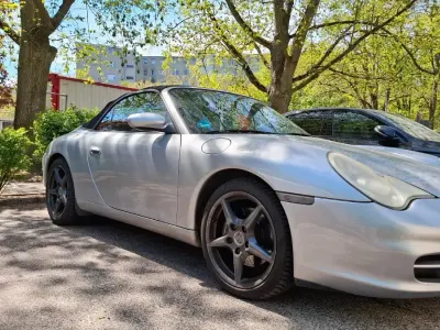 Brugt Porsche 911 Carrera Cabriolet 320 HK (235 kW) 2003 Sølv Cabriolet