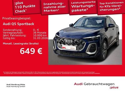 Gebraucht Audi Q5 Sportback Edition .1 204 PS (150 kW) 2025 Navarrablau metallic SUV