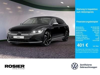 Schwarz / deep black Gebraucht 2021 VW Arteon Elegance Kombi | 30.330 € (Fairer Preis)