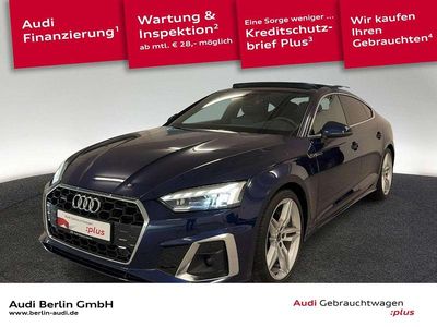 Brugt Audi A5 S-Line 204 HK (150 kW) 2022 Blå Coupe