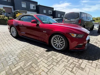 Brugt Ford Mustang GT 421 HK (309 kW) 2016 Rød Cabriolet
