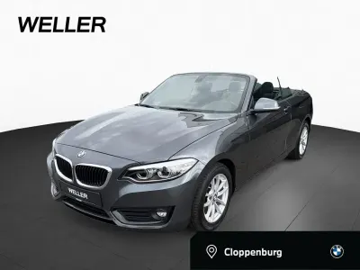 Gebraucht BMW 218 Advantage 136 PS (100 kW) 2021 Mineralgrau (grau) Cabrio