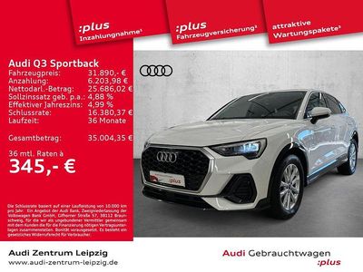 Gebraucht Audi Q3 Sportback Business 150 PS (110 kW) 2022 Ibisweiß SUV