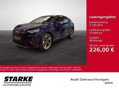 Gebraucht Audi Q4 Sportback e-tron Ambiente 219 kW (299 PS) 2022 Navarrablau metallic SUV