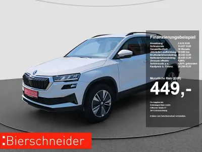 Gebraucht Skoda Karoq Ambition 150 PS (110 kW) 2023 Moon weiss metallic (metallic) SUV