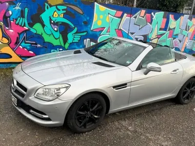 Gebraucht Mercedes SLK250 204 PS (150 kW) 2014 Silber Cabrio