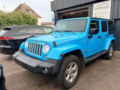 Gebraucht Jeep Wrangler Unlimited Sahara 200 PS (147 kW) 2018 Blau SUV