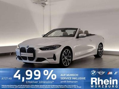 Gebraucht BMW 430 Cabriolet Sport Line 245 PS (180 kW) 2022 Mineralweiß met. Cabrio