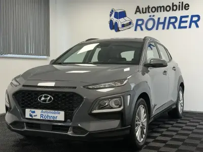 Gebraucht Hyundai Kona 177 PS (130 kW) 2019 Grau galaxy grey / mic (metallic) SUV