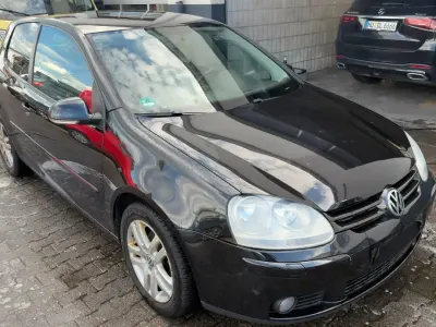 Gebraucht VW Golf V 2007 Schwarz Kleinwagen
